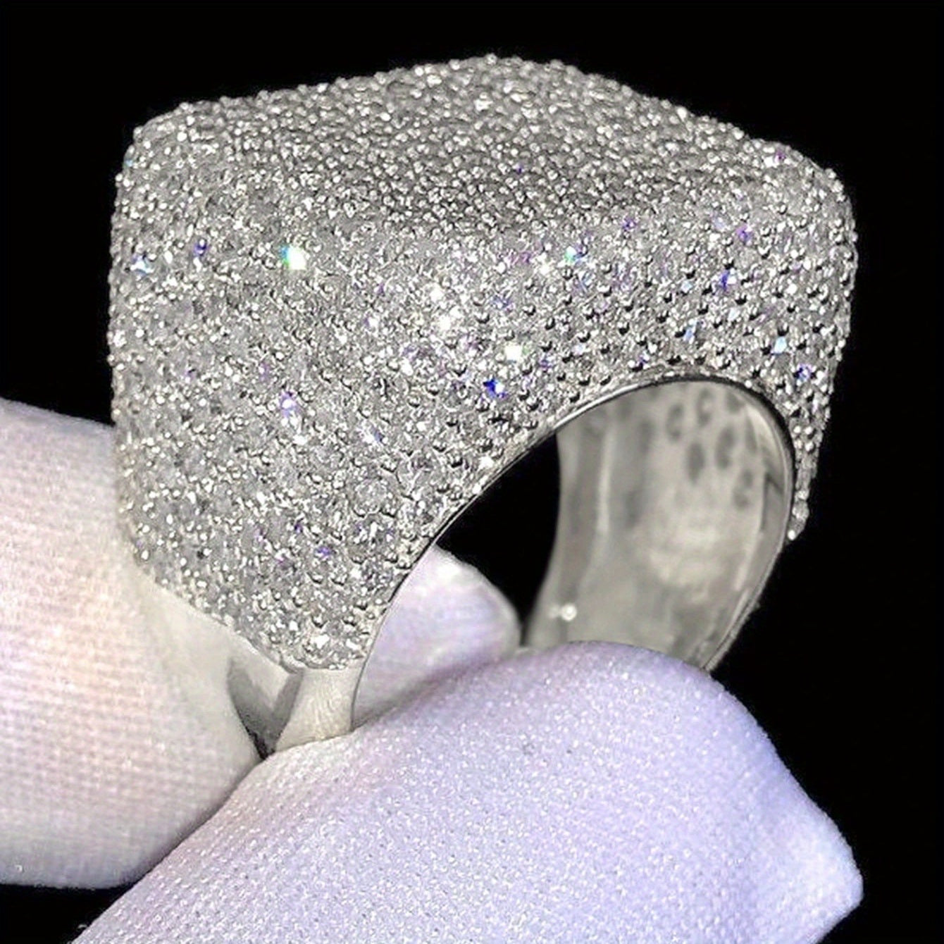 1pc Gorgeous Cubic Cubic zirconia Ring For Women For Wedding Engagement Party Jewelry Valentine'S Day GiftDesigner jewelry special offer jewelry for women High quality