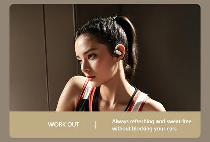 NEW SENYANG 2025 New Style True Wireless On-Ear Earpods Music None-In-Ear Headset Gaming Couples Earbuds Video TWS HIFI Bass 9D Stereo HD Calling Earphones for Android for, Couples Headphones, Open Ear Design, Comfortable Fit