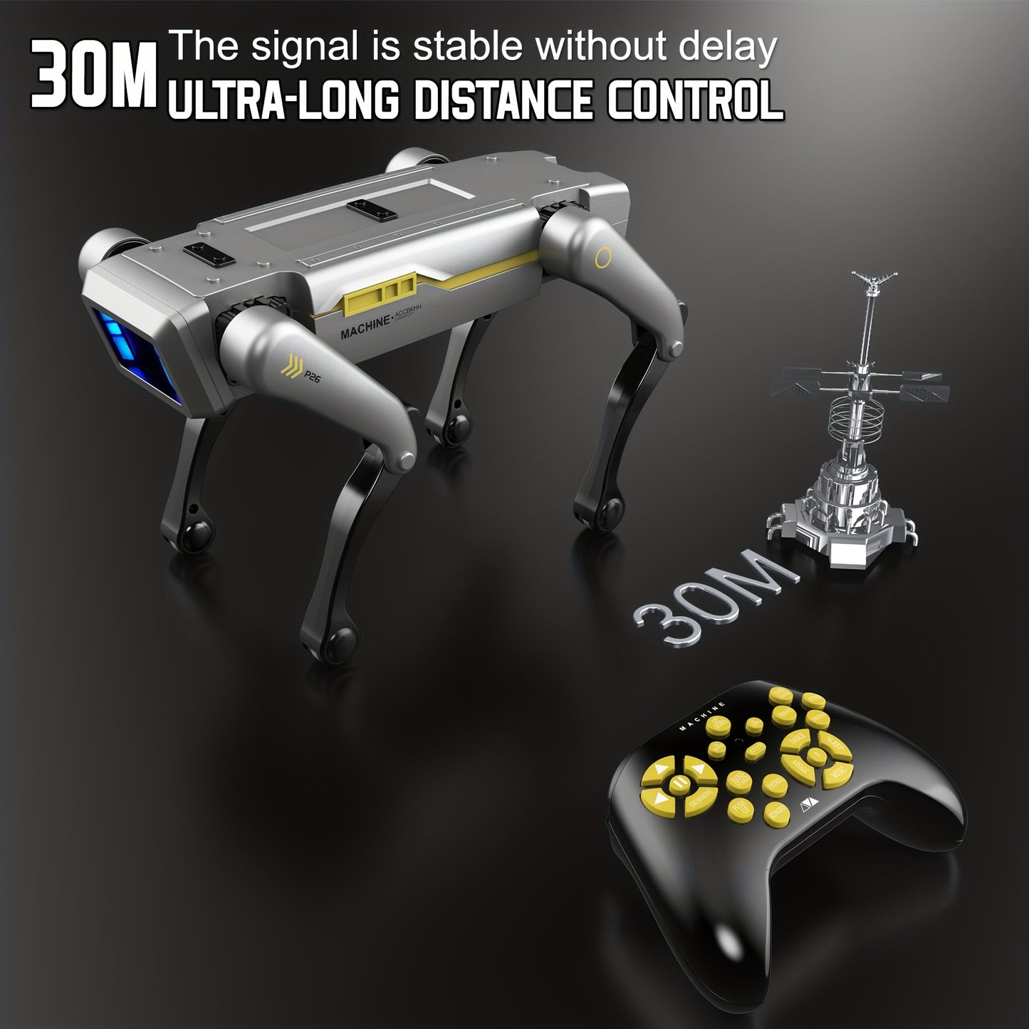 [Special Offer] [Flash ]Intelligent Robot Dog, 2.4GHz Remote Control Toy Dog, With A Maximum Remote Control Distance Of 99Ft, AI Voice Control Can Be Connected, Programming Actions To Mobile Apps, Can Dance, Telling Stories,