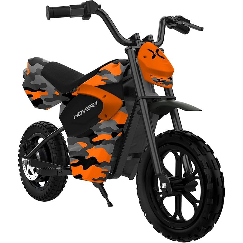 Hover-1 My First Dirt Bike for Kids - 300W Motor, 9MPH Max Speed, 9 Mile Range, 12" Off-Road Tires, 120LB Max Weight, Twist Grip Throttle & Rear Disc Brake Electric Dirt Bike for Kids Ages 5+ Years