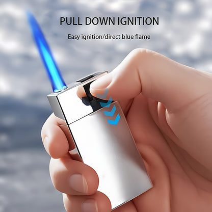 1pc/5pcs Set of Lighters, Butane Lighters, Windproof Lighters, Straight Blue Flame Lighters, Portable Lightweight Lighters, Refillable, Suitable for Outdoor Camping, Barbecue, Hiking, Precise Ignition, Household/Wedding/Party