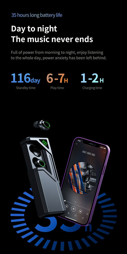 Soeleane Wireless Headphones Earphone