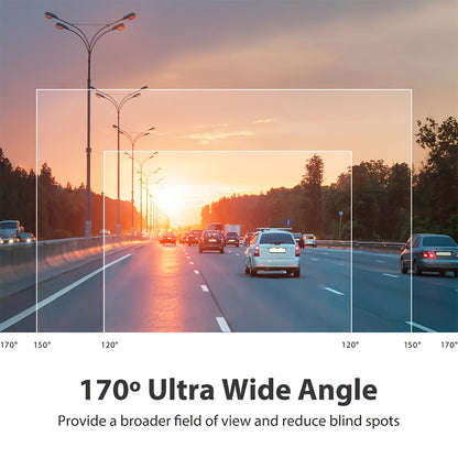 FHD 1080P Front And Rear Dual-Lens Driving Recorder, Car Driving Recorder, Car Camera Infrared Night Vision Function, 170° Wide-Angle Car DVR Camera Loop Video Gravity Sensing Car Dashboard Video Camera, Automotive Parts Tac