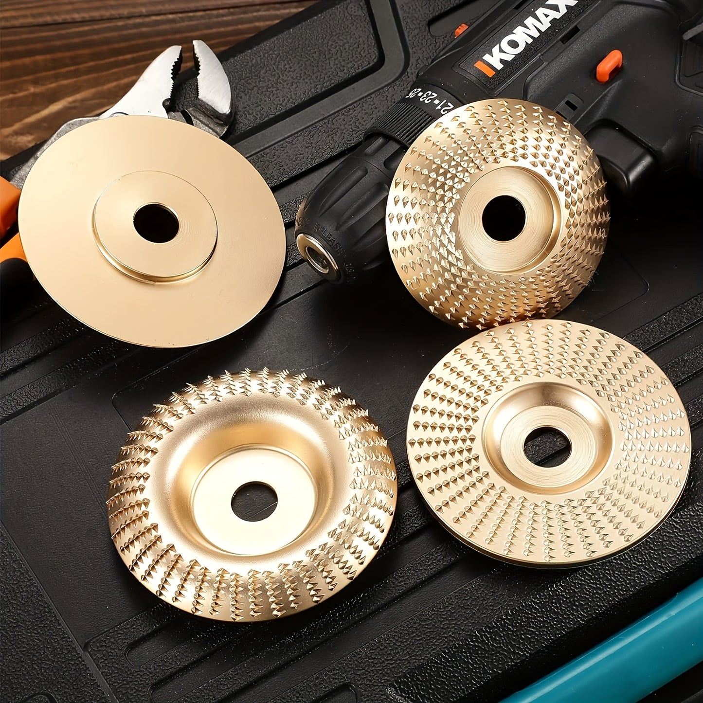 [Premium Wood Carving Discs] 3pcs Premium Durable Wood Carving Discs Set | Grinding Shaping Polishing Woodworking Tools