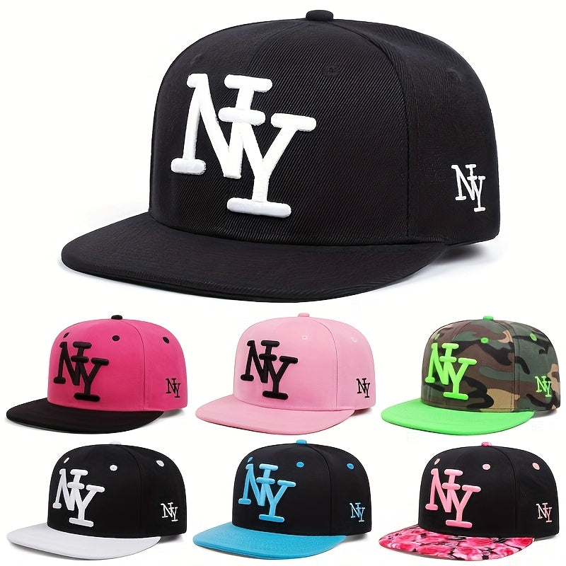 Two-piece "one hat and one decorative necklace" combination, new youth hip-hop baseball cap, exquisite embroidery adjustable lightweight and breathable travel, travel, size, and holiday gifts best choicesuitable for men and w