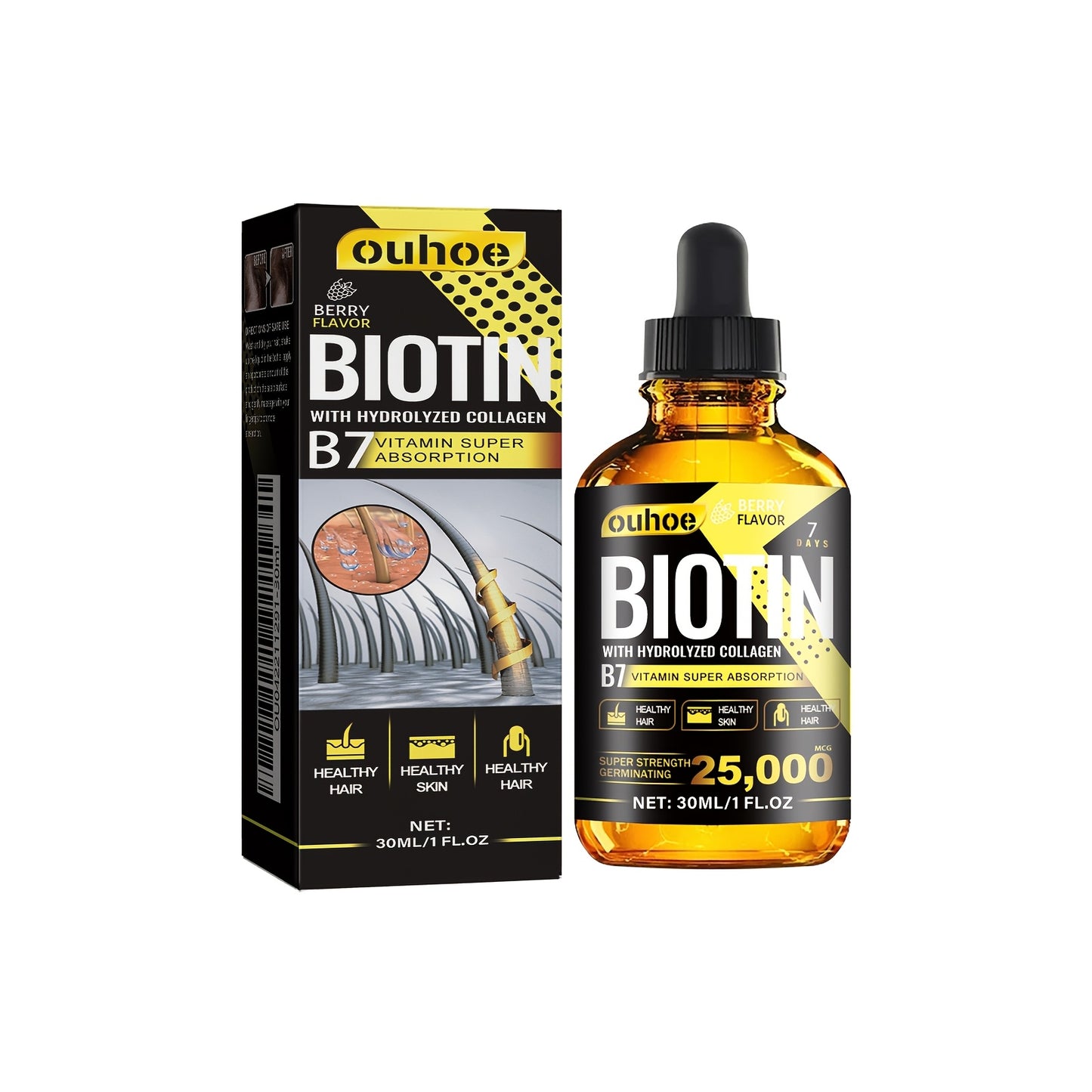 Ginseng Hair Oil, Pure Liquid Vitamin for Deep Hydration