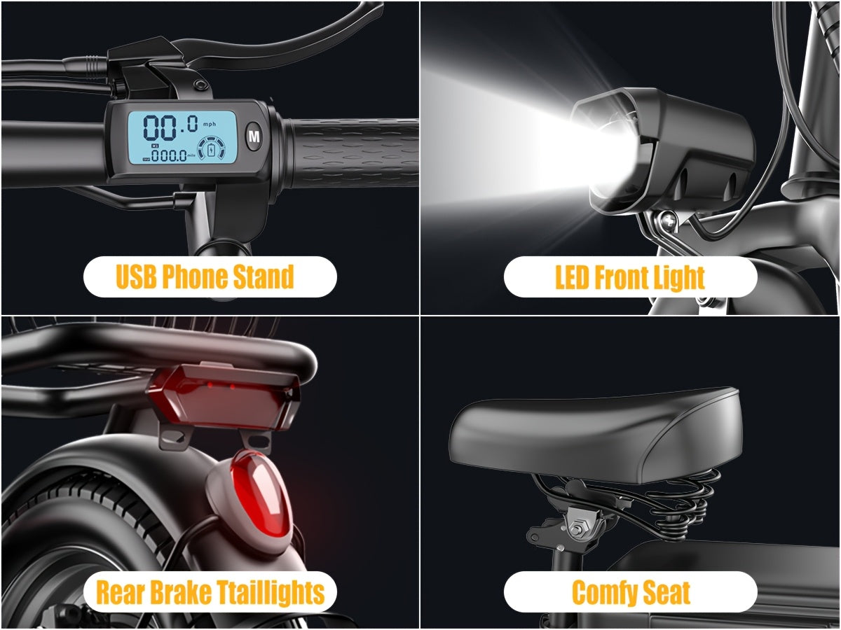 Two Options Available: Z6 48V Electric Bicycle & K8 36V Electric Scooter | 500W Dual Motor | 19MPH Speed | Folding Design+Removable Basket | Available in Both Sitting Positions/ Single Seat | Turn Signal Functionality | UL Ce