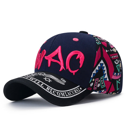 Korean-style Baseball Cap | Casual Fashion Letter Embroidery, Outdoor, Breathable Adjustable Unisex Snapback Cap for Men and Women