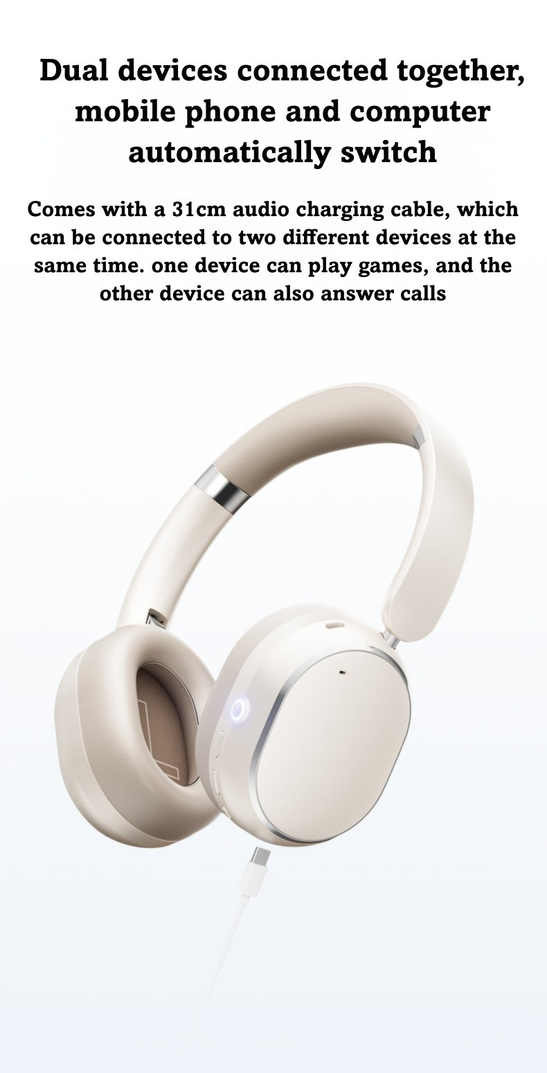 [ANC Wireless Headphones] Philips Wireless Bluetooth Headphones with ANC Hybrid Active Noise Cancelling | Over-Ear HiFi Surround Sound, 80 Hours Playtime, Five ENC Noise Cancelling, for iPhone and Android