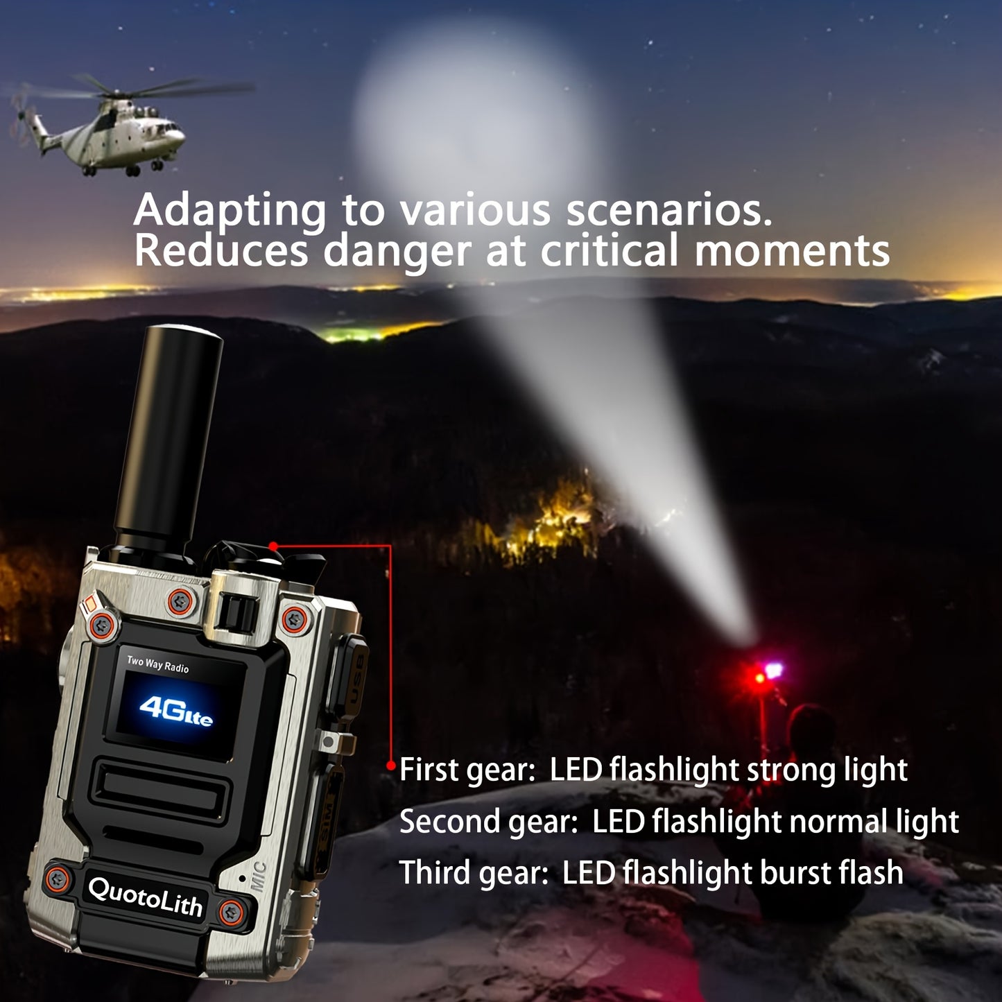 1/2pcs Global Walkie-talkie Two-way Radio Portable Radio Remote Walkie-talkie, 5000 Miles Of Communication Freedom, Rechargeable PTT Cellular One-click Wireless, Suitable For Outdoor, Group And Remote Coordination Fast Wirele