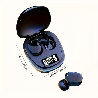 25 Years of Newly Upgraded Wireless Earbuds, Noise-Canceling Sports Headphones, 5.0 Gaming Headphones, Stereo Headphones with a Microphone, Featuring an LED Display, High Sound Quality, Aesthetically Pleasing Sports Headphone