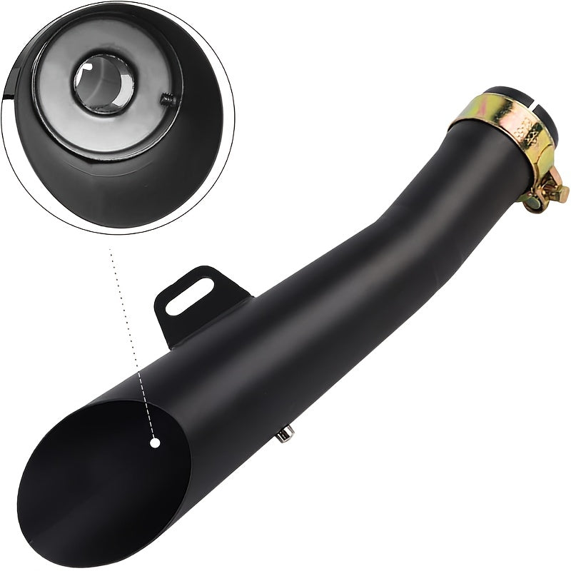Motorcycle Exhaust Pipe 38-51mm, Suitable for Yamaha YZF R606-18 for HONDA Kawasaki for SUZUKI Off-road Vehicle 250ccHawk Street Bike 1.5-2.01" Entry Bicycle Exhaust Pipe Kit