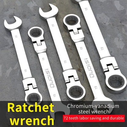 6-14pcs Professional Adjustable Ratchet Wrench Set With Storage Bag -6-24mm Durable CR-V Telescopic Head Socket Wrench Set, Suitable For Automobile, Home And Bicycle Maintenance-compact Heavy Machinery Tools.