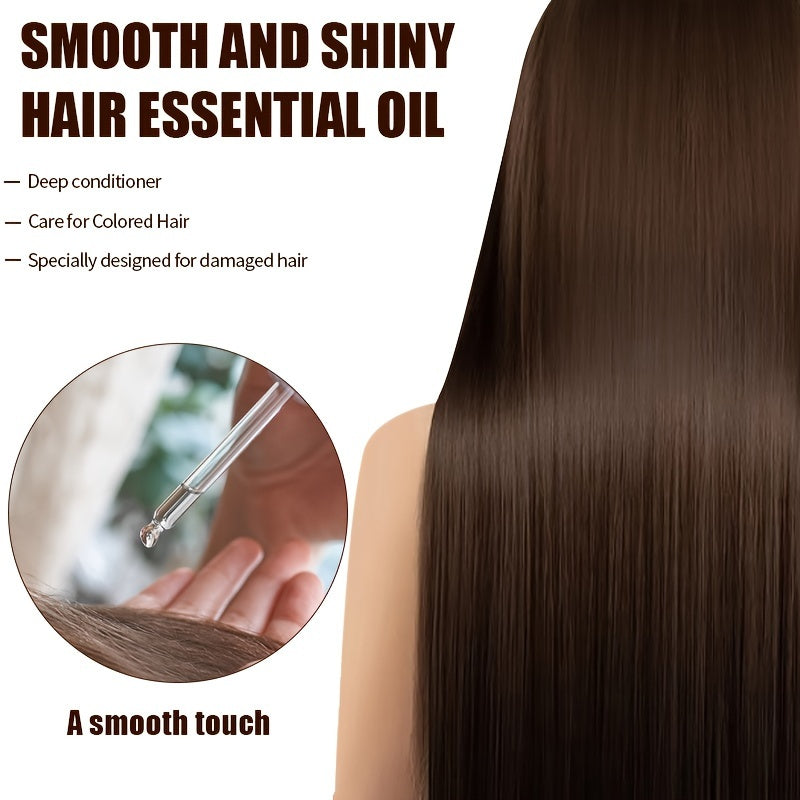 1.01oz vitamin hair care essential oil, light texture, can be quickly absorbed by the hair, make the hair light and fluffy, soft, shiny, moisturizing care, hair care, vitamin essential oil, say goodbye to dry hair, ten minute