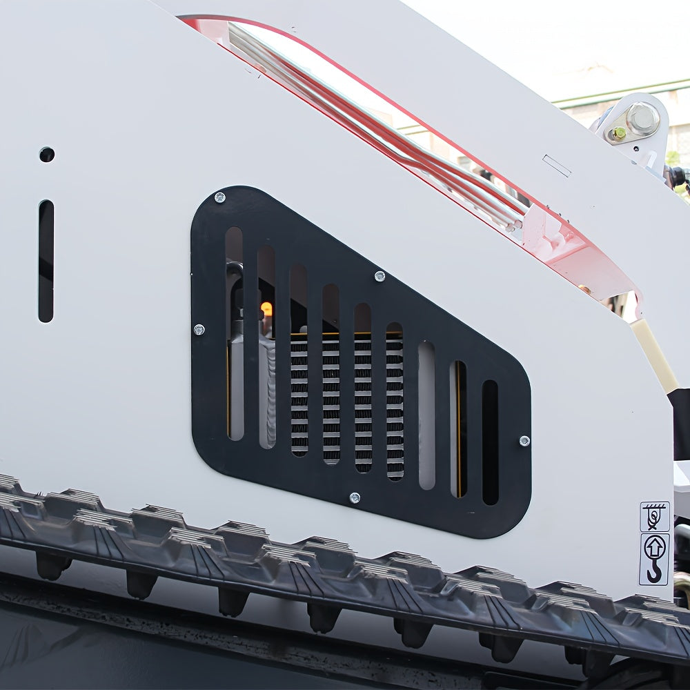 New Upgraded Version With Radiator, B & S 13.5 HP Mini Crawler Skid Steer Loader, Gasoline Engine, Hydraulic Guide Drive, Suitable For Construction, Farms, Roads, Parks, Orchards, Gardens. In Stock In The USA STOCK Free Sship