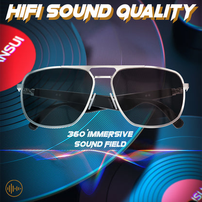 5.3 wireless glasses headset, sunglasses sports, smart wireless glasses, sports glasses, wireless calls, music playback, pilot sports glasses, cycling glasses wireless headset, sports outdoor cycling glasses, suitable for men