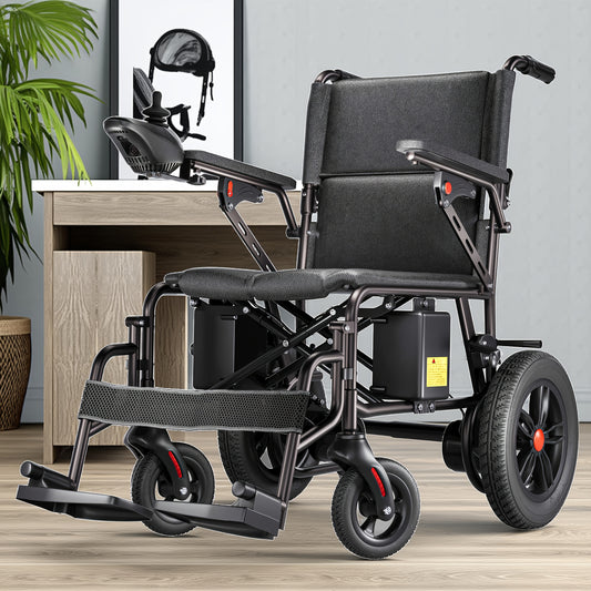 [Extended Range & Portable Folding]HOMYKING Electric Wheelchair For Adults & Seniors | 15-Mile Long Range + All-Terrain Capability | One-Button Compact Fold - The Ultimate Mobility Solution (Premium Black)