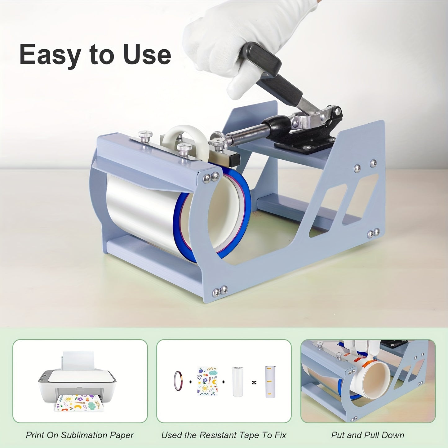 5-in-1 Heat Press Machine, 12x15 Inch Multifunctional Heat Transfer Combo With 360° Swing Away For T-Shirts, Mugs, Hats, Plates, And Caps