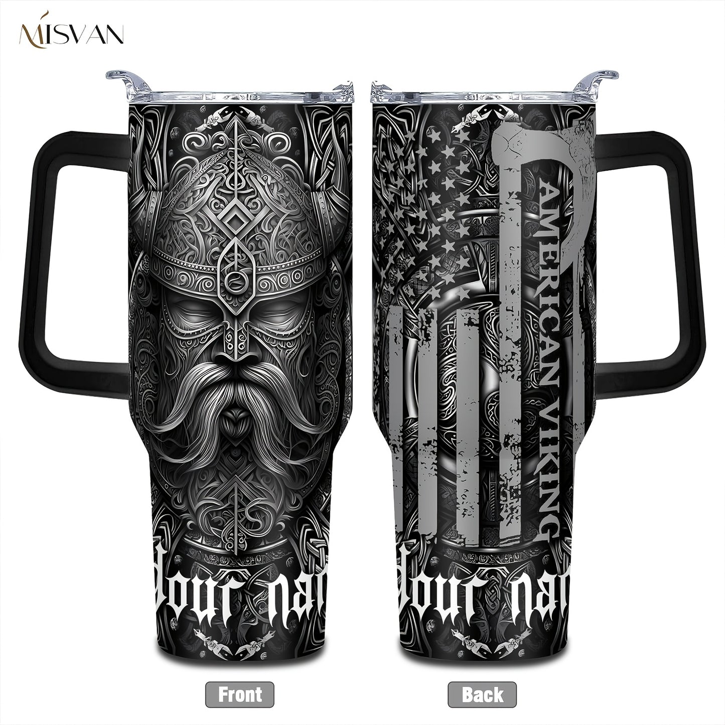 [Custom] 1pc, Beautiful and Personalized Print. 20oz, 22oz, 40oz Steel Insulated Bottle Cups with Lids. Drinkware for Summer and Winter. Outdoor Travel Sports Accessories. The Best Gift for Mother's Day, Father's Day, Other F