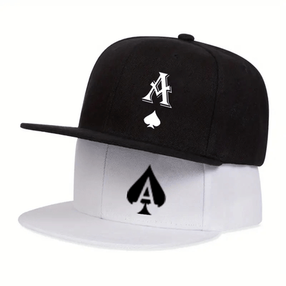 2D Flat - 2pcs A Letter Combination Style Unisex Fashion Hip-Hop Baseball Cap, Adjustable Size, Simple Casual Urban Style, Flat Brim Hat, Suitable for All Seasons, Unique Style