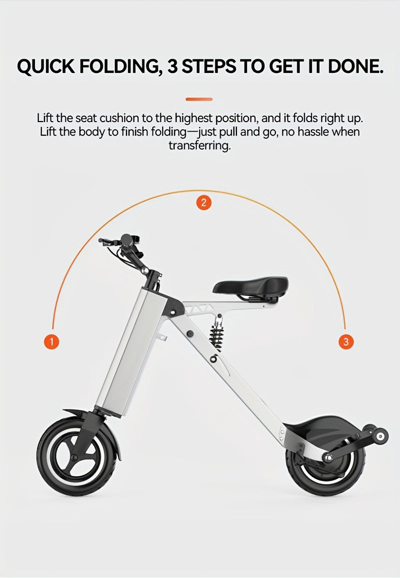 2Wheels 10'' Tires Electric Scooter 36V 7.5AH Battery 250W Motor 15Mph 15Miles, Electric Scooter for Women, Scooter Electric Fast, Scooter, Electric Scooter with Seat, Lastmile Transport, Urban Commuting, Modern Mobility, Por