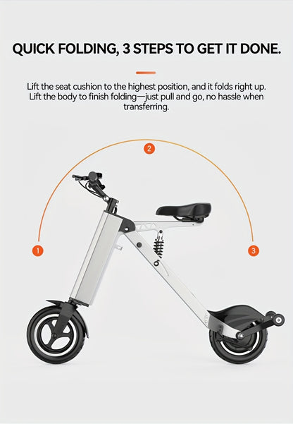 2Wheels 10'' Tires Electric Scooter 36V 7.5AH Battery 250W Motor 15Mph 15Miles, Electric Scooter for Women, Scooter Electric Fast, Scooter, Electric Scooter with Seat, Lastmile Transport, Urban Commuting, Modern Mobility, Por