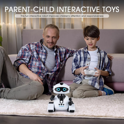 Gesture Sensing Robot With Storytelling, Singing And Dancing Functions, MultitaLight Beigeg, Performance/ Editing Programming And Other Features, Suitable As A Birthday Gift For Kid