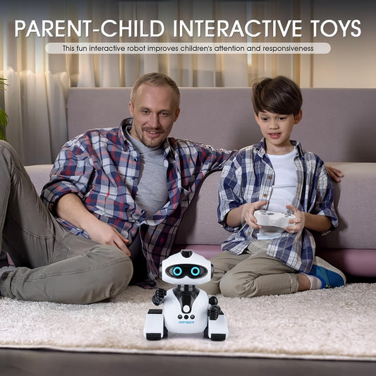 Gesture Sensing Robot With Storytelling, Singing And Dancing Functions, MultitaLight Beigeg, Performance/ Editing Programming And Other Features, Suitable As A Birthday Gift For Kid
