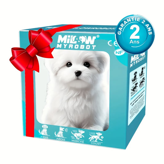 2025 Realistic Robot Dog - Interactive Walking, Barking, Expressive Eyes And Soft Plush - No Need For Batteries, Button Control For Home And Office Companions Or Gifts - Ideal Choice For Adults And Teenagers, Cute Animal Biom