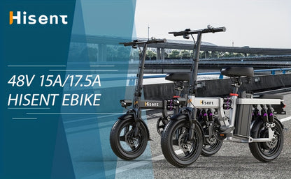Hisent Adult Electric Scooter- 20 Mph, 740W Peak Motor, 10Ah/15Ah Lithium Battery, 15-40 Mile Range, 14 Foldable With Seat And Storage Box, Dual Suspension, Dual Brake System, Ample Storage, Alloy Steel Frame Durable, Commute