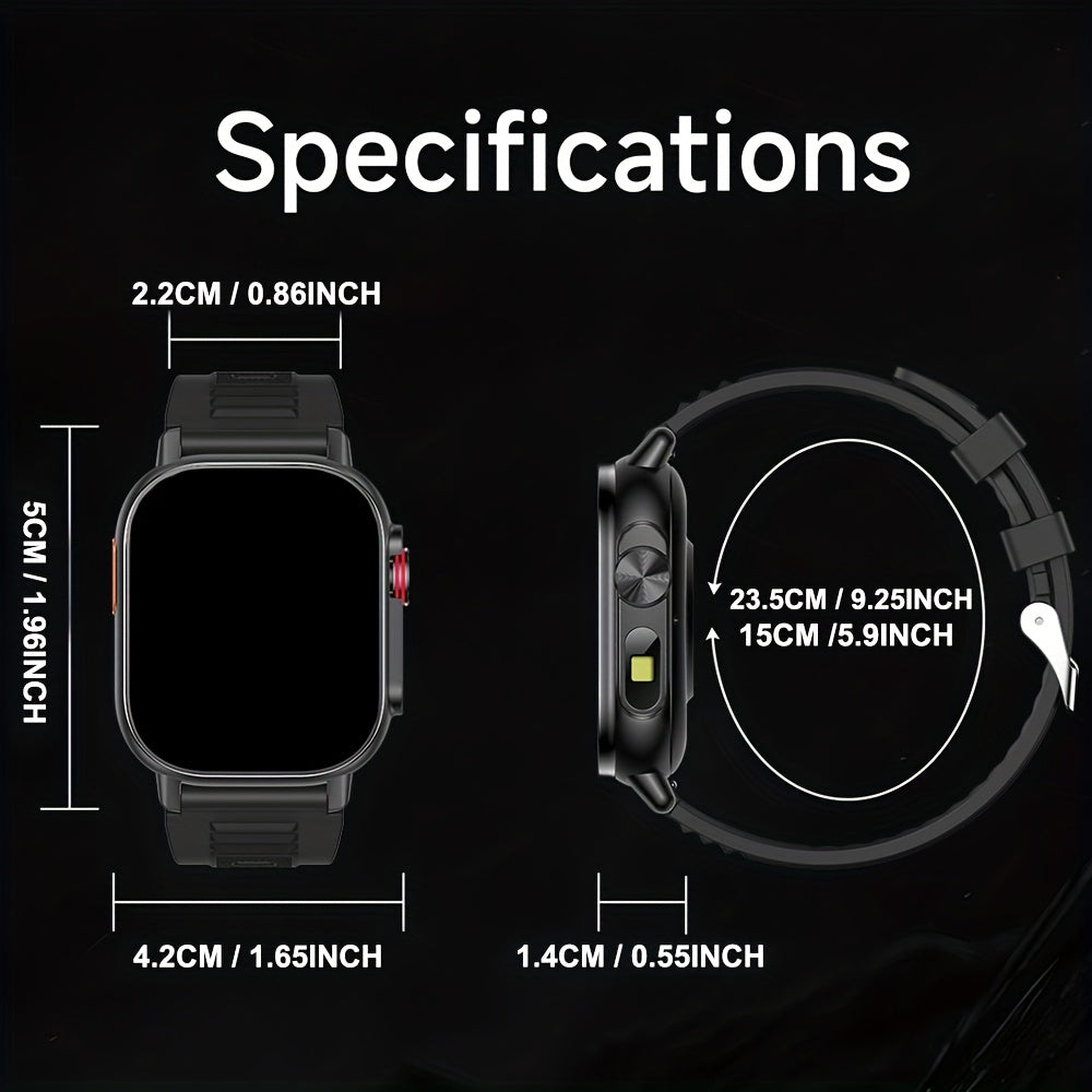 SENBONO Outdoor GPS Smart Watch for Men & Women - 2.01" HD Display, GPS, Compass, Altitude, Wireless Calls, 100+ Sports Modes, Music Control, Weather, Alarm, Camera Control, AI Voice Assistant, Calculator, Sleep Monitoring, U