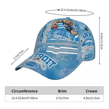 Detroit Football City Baseball Cap Adjustable In My Detroit Era Snapback Hat Cap Game Day for Women Men Fans Gift