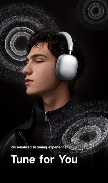 Picun F5 Hybrid ANC Wireless Headphones with 45dB Noise Cancellation, Wireless 5.4 Low-Latency, Spatial Audio, Hybrid ANC/Passive Mode, -C/, Compatible with PC/Laptop/Tablet/Skiing Headphones, 3.5mm Cable & Built-in Mic