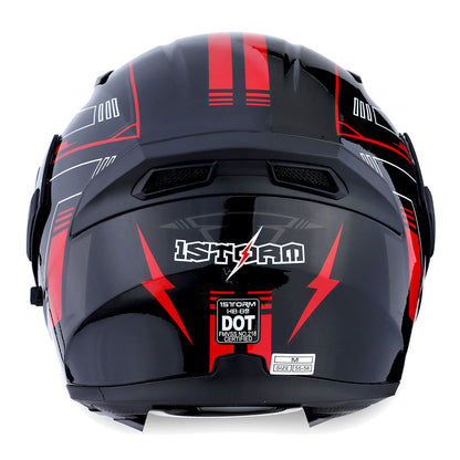 MOTORCYCLE MODULAR FULL FACE HELMET FLIP UP DUAL VISOR HELMET