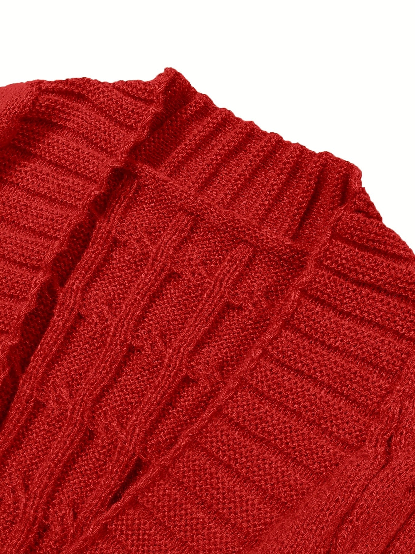 [Cardigan Sweater] Plus Size - Plus Size Cardigan Sweater A23A062