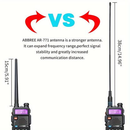 Baofeng 8W High Power Amateur Radio Full Set - Dual Band VHF/UHF Walkie Talkie with 3800mAh, AR-771 High Gain Antenna & Headphone System, Long Range Two-Way Radio for Ham Operators,, Emergency, ()