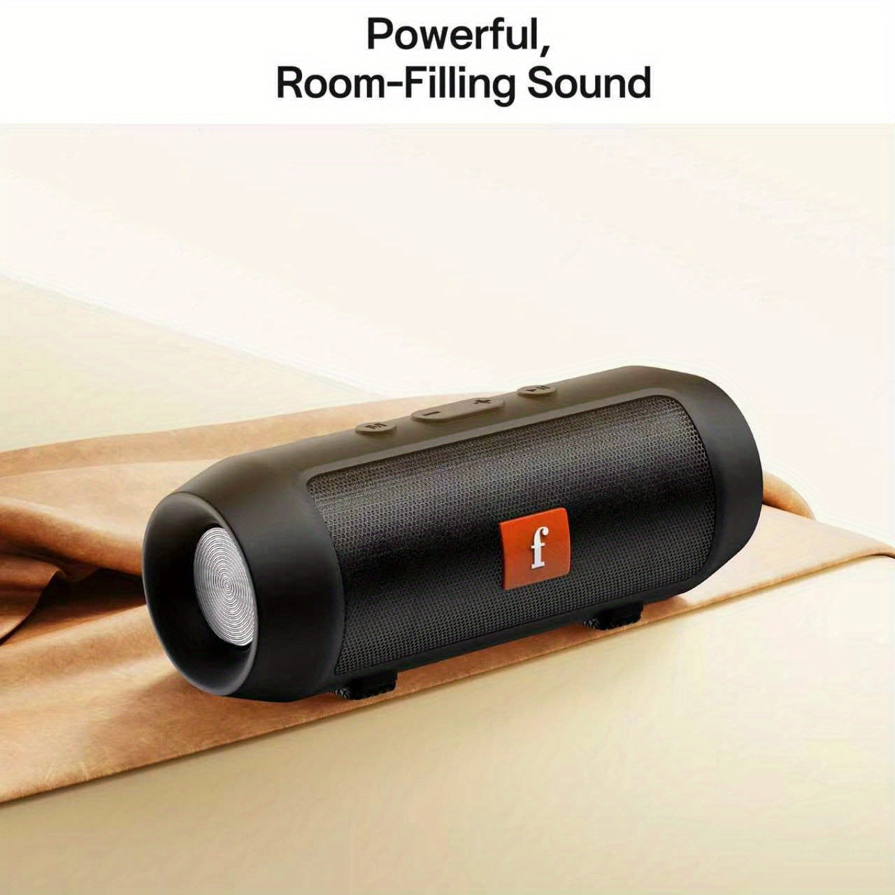 Link GearHive Outdoor Wireless Speaker - Dual-Channel Subwoofer System with Deep Bass, Long-Lasting Battery Life, and Durable Black Finish for Outdoor Parties and Events, USB Rechargeable, 5W Output, Outdoor Audio System, Mod
