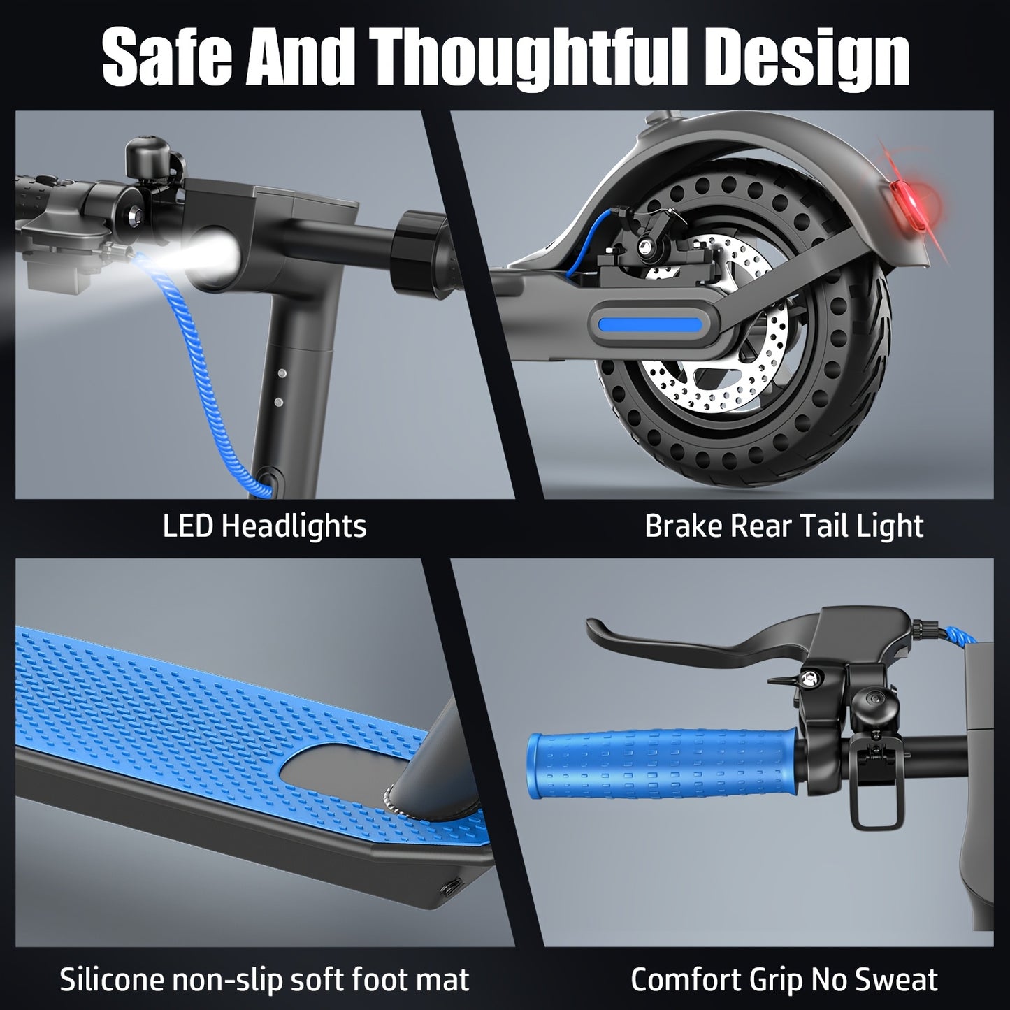 500W Folding Ebike, 48V 10Ah Removable Lithium-Battery, Stylish 14" Foldable Commuting Electric Bicycle For Women & Men/S5-350W Commuter Scooter (Without Seat)