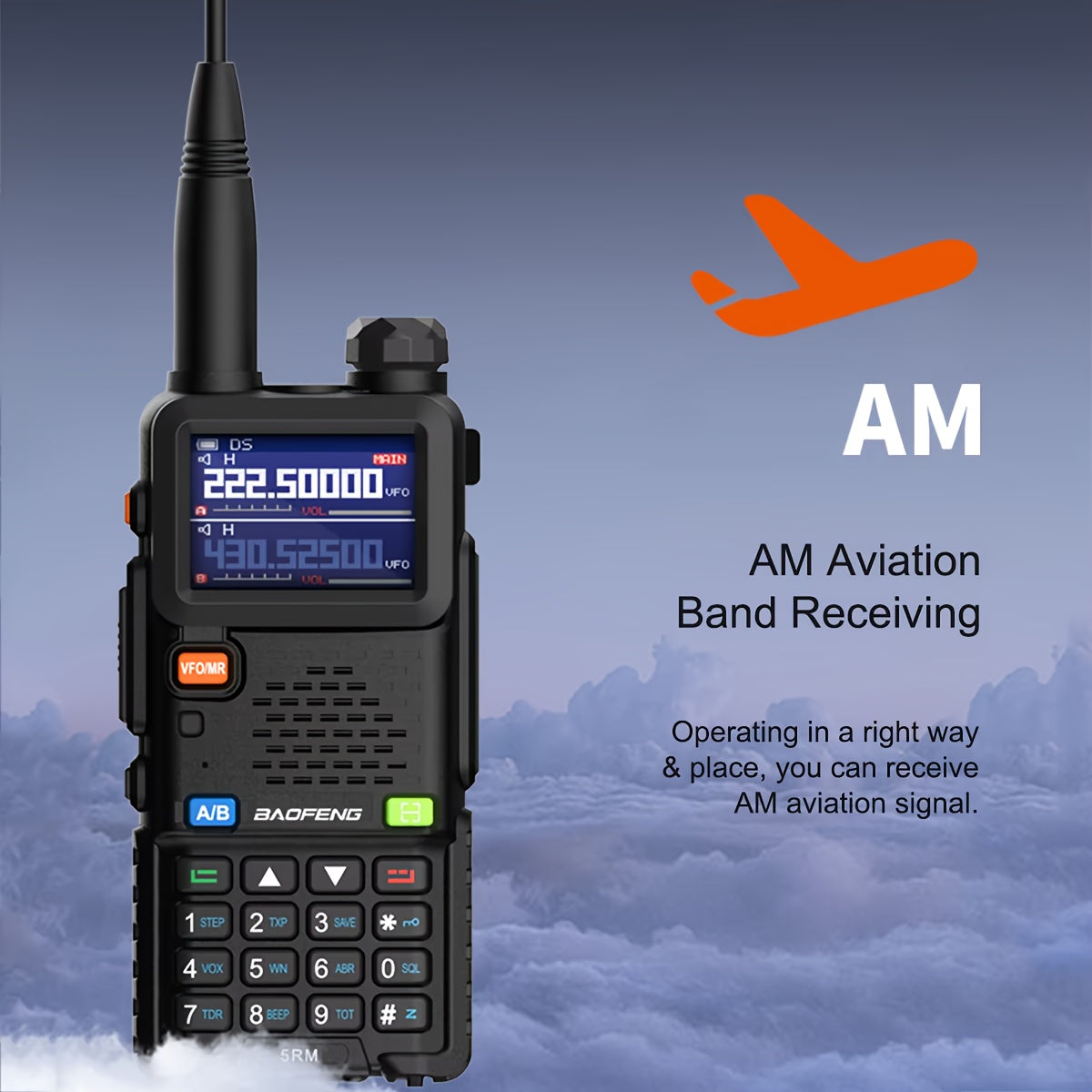 Baofeng UV-5RM Long Range Walkie Talkie, 10W High Power, Dual Band (UHF/VHF), 6-Band FM Radio, Rechargeable Battery, Clear Communication Up To 10 Miles, Compact & Durable Design Portable Radio, Sturdy Build, Intercom System,