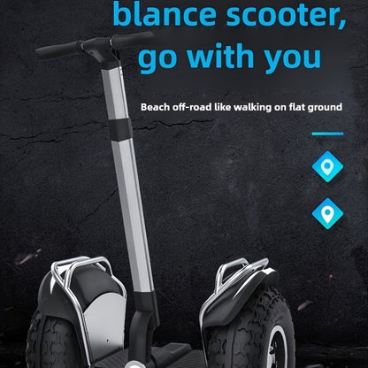 Smart Self-Balancing Scooter with Dual Motors, 749W, 67.2V, 15.6Ah, 20-Inch Off-Road Hoverboard, 50-Mile Range, 12.5 MPH Top Speed, Electric Dirt Bike, Ebike, Dirtbike