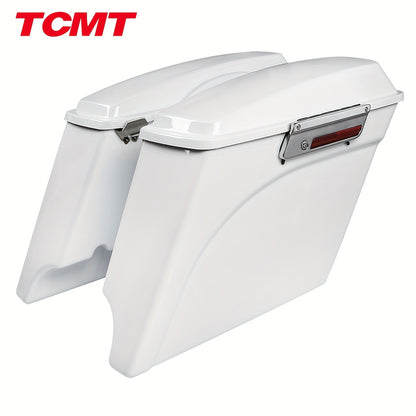 TCMT 5" Stretched Saddlebags Fit For Street Electra Glide Road King Ultra Classic Touring 1993-2013