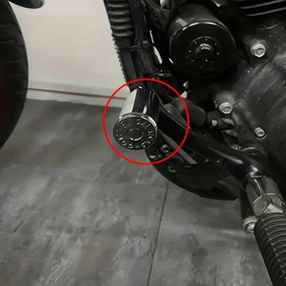 A Motorcycle Modified Shift Lever/Footpeg Kit - Compatible with Sportster 883/1200, Dyna, Fat Bob, Breakout, Softail, And Touring Series - Aluminum Shift Connecting Rod.