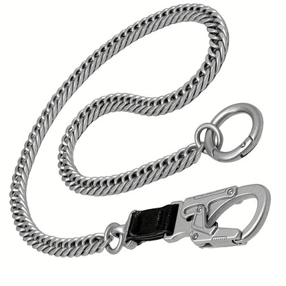 Ahiller Business Style Wallet Chain, Hip Hop Style Keychain - Dual Lock Security Design, Outdoor Camping, Traveling Accessory for Motorcycle/Daily Use with Scratch Resistant Coating, Men's EDC Carrying Gear Chain, Perfect Gif