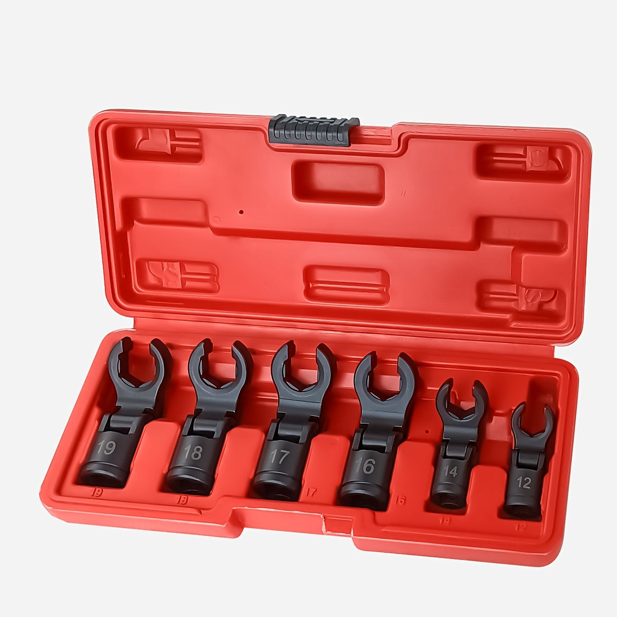 6 adjustable nozzle oil pipe wrenches, interchangeable open-end wrenches, can be used for repairing bicycles, cars, machines, product assembly, etc. Suitable for daily household maintenance