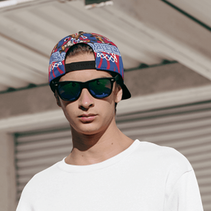 Detroit Basketball Print Snapback Hat - Adjustable Cap with Iconic Court Design, Vibrant Detroit-Themed Suitable for Game Day, Streetwear, &, Casual Apparel