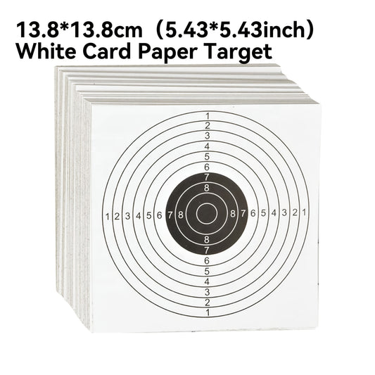 100/200 Pack 5.43×5.43inch Black and White Training Target Sheets - Heavy 250gsm Paper for Practice & Skill Drills