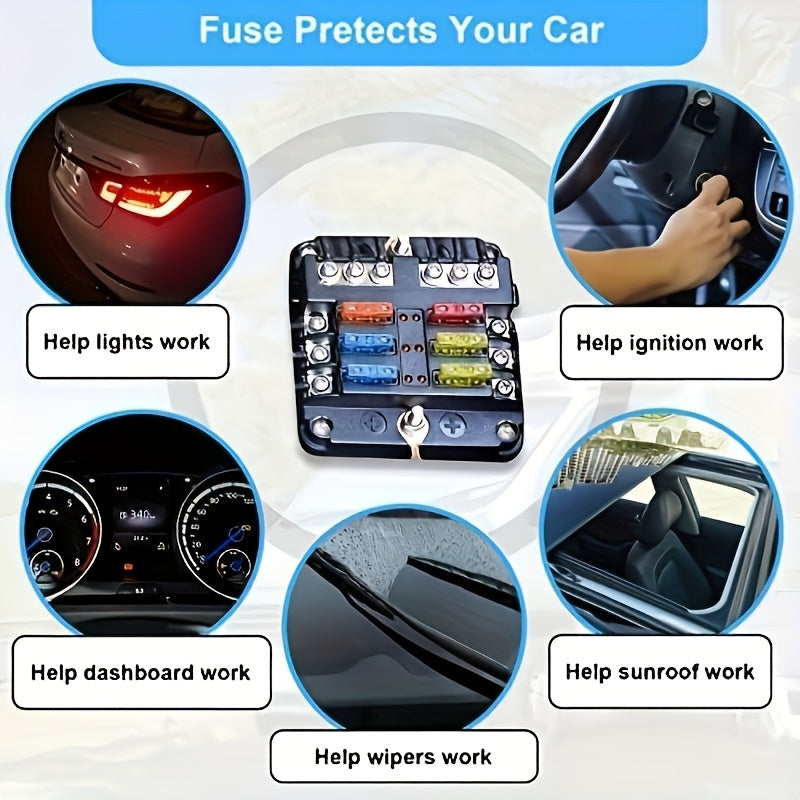 300pcs Car Fuse Kit, Including 160 Mini Fuses, 90 Standard Fuses, 50 Micro Fuses, 1 Removal Tool - Aluminum Alloy, Mixed Colors, Uncharged, Suitable for Cars, RVs, Trucks, Motorcycles 2A 3A 5A 7.5A 10A 15A 20A 25A 30A 35A 40A