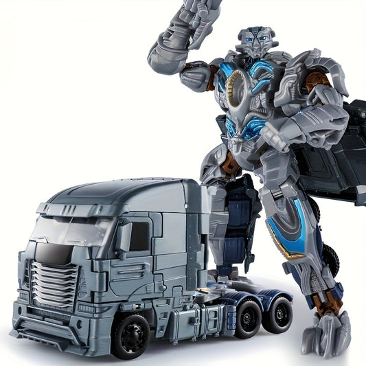[Ideal Gift] Anime Mecha Model Robot & Truck Changer Figure - Large-Scale Transforming Action Figure with Movable Limbs, Detailed Collectible for s &, Dynamic Poseable Mecha Warrior (Plastic) - Ideal Gift for Fans