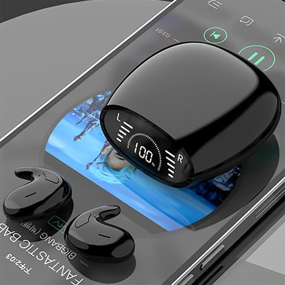 Ultra Thin Wireless Sleep Earbuds, Invisible Earphones, BT5.3 Side Sleeping Special Small Ear Canal Sleep Earphones, Invisible In Ear Mini Earphones, Suitable for Samsung/Android