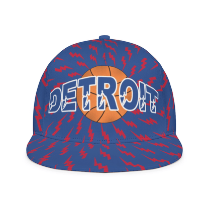 Detroit Camo Print Basketball Cap - Adjustable Snapback Hat with Camouflage, Sporty Urban Style Suitable for Casual Wear, Outdoor Activities & Detroit-Themed Outfits, Camo Hat for Urban Streetwear and Motor City Style